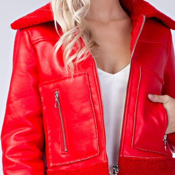 RUBY Moto Jacket - Red - Picture 4 of 4